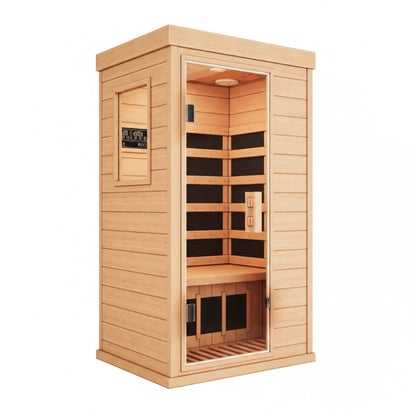 Mini Sauna, Low Emf Far Infrared Sauna, Home Spa Sauna with Bluetooth Speakers
