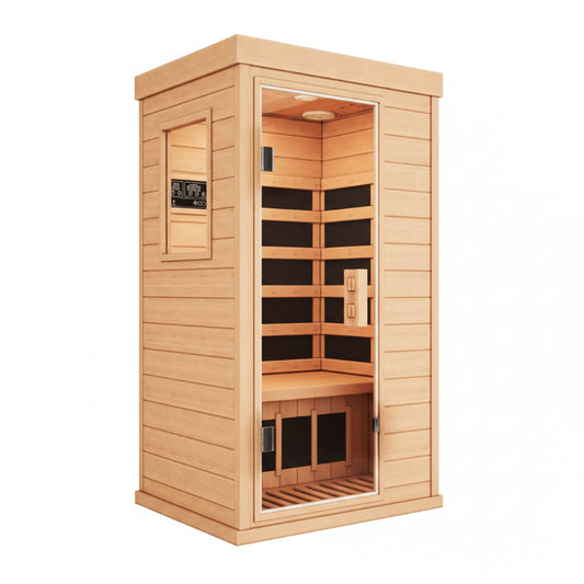Mini Sauna, Low Emf Far Infrared Sauna, Home Spa Sauna with Bluetooth Speakers
